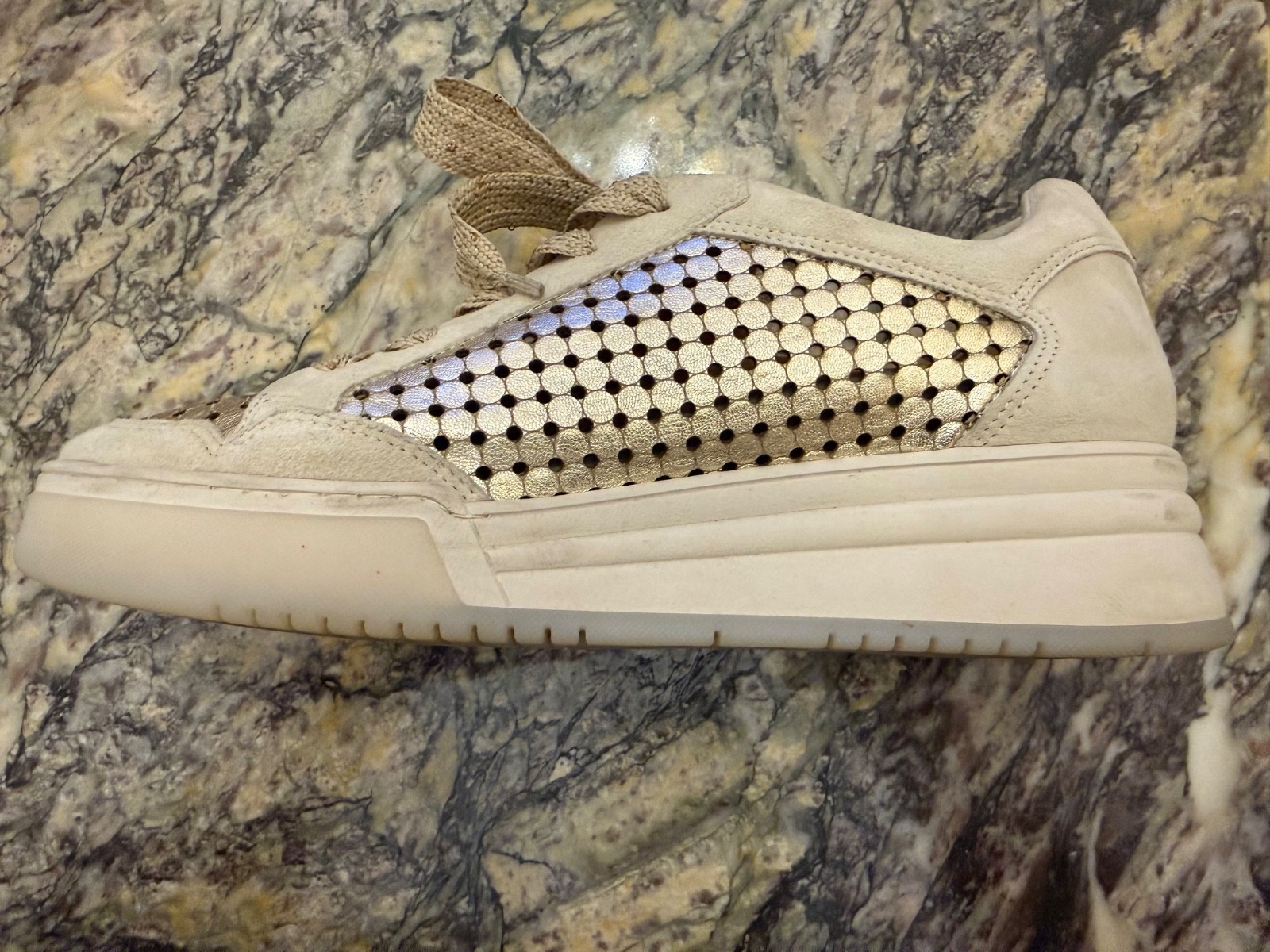 Softwaves Silver Lua Platform Sneakers sz 39 EU /… - image 9