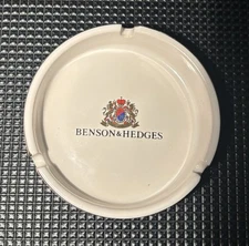 Benson & Hedges Ceramic Ashtray withGold Rim