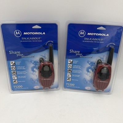 Motorola Talkabout T5200 Two Way Radio SET OF 2 NEW SEALED 2 mile range