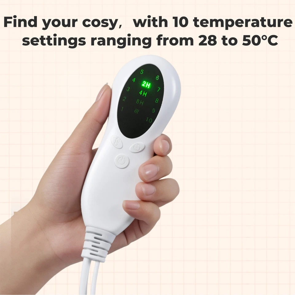 Lavio Electric Blanket Throw Fast Heated Soft Reversible Washable for Bed Sofa - Image 4 of 4