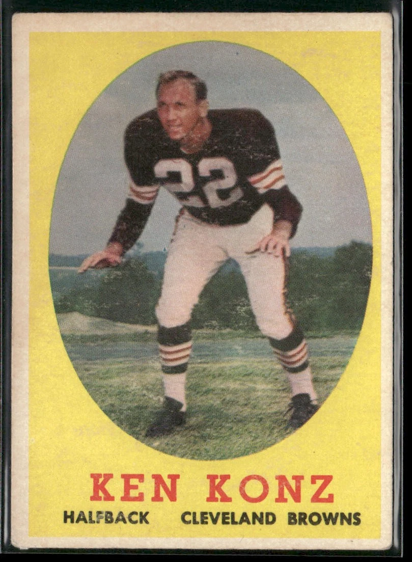 Ken Konz 1958 Topps #26 Cleveland Browns