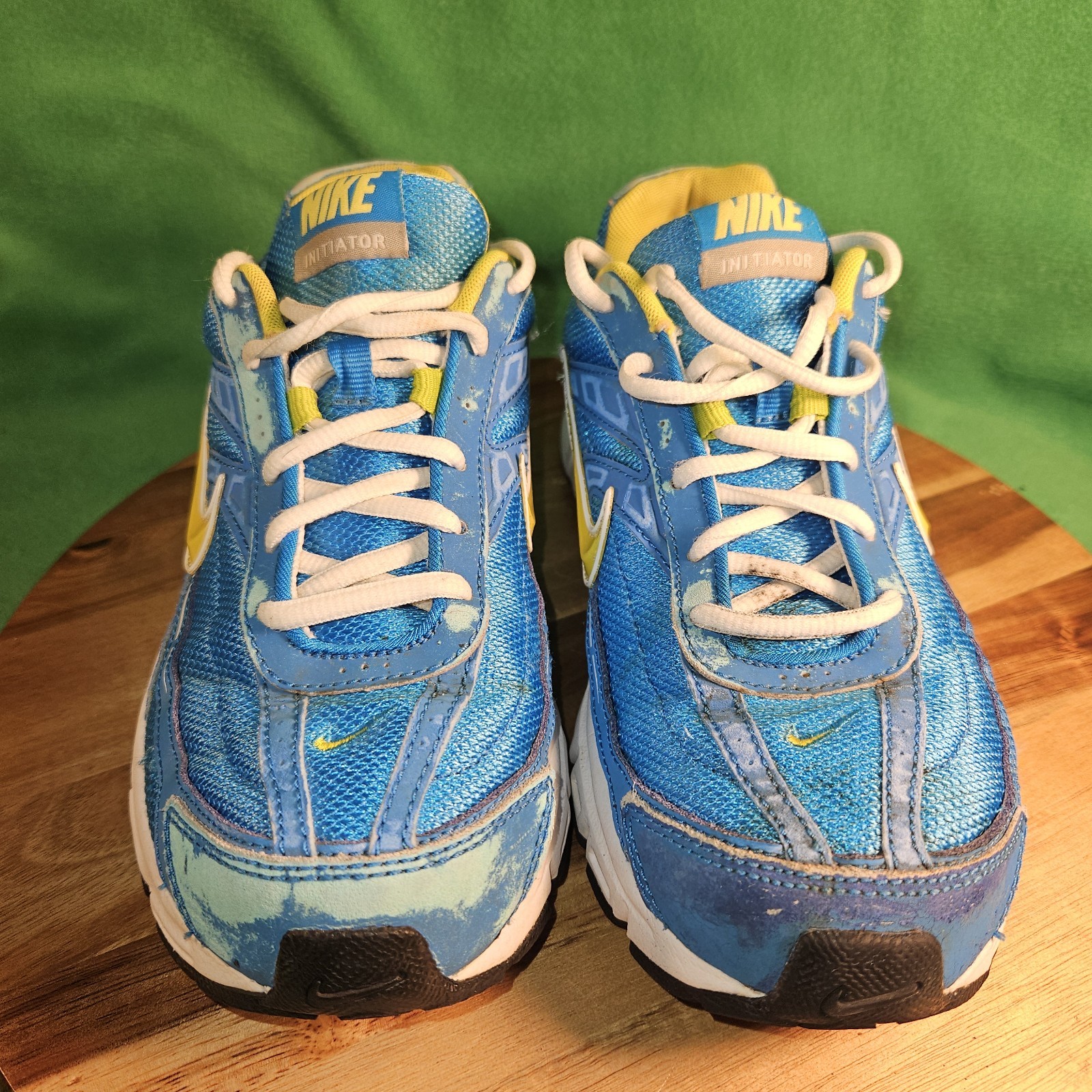 Nike Womens Initiator 394053-481 Blue Low Top Lace Up Casual Running Shoe Sz 7.5