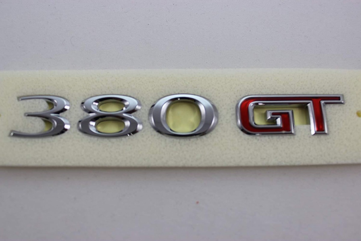86312 2M000 Trunk Tail Gate Emblem 380GT for 2008 2014
