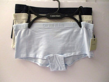 Calvin Klein women's Boyshorts panties cotton stretch monochrom Medium 3 pair