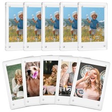 10Pack Acrylic Magnetic Picture Frame For Fridge, 2.36X3.54" Polaroid Mini Frame