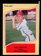 Mike Lieberthal 1990 ProCards A and AA #193 Martinsville Phillies