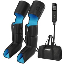 Air Compression Leg and Foot Boots Massager Black FT-099A KING Circulation Thigh