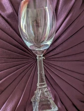 Eiffel Tower Wine Glass France Paris 9.5 inches