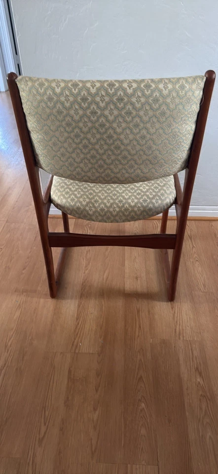 MCM Vintage 70s Danish Modern Arm Chair Teak And Fabric pick up only - Image 4 of 4