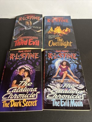 RL Stine Fear Street Cataluna Chronicles books Dark Secret the Overnight Lot 4
