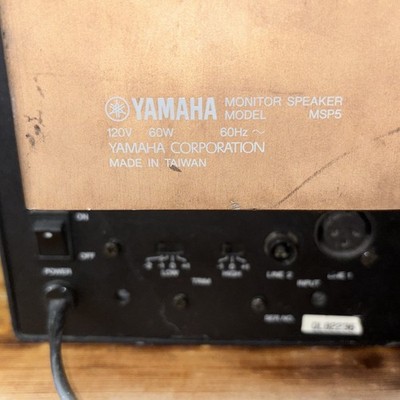 Yamaha MSP5 Powered Studio Monitor - SINGLE Speaker | eBay