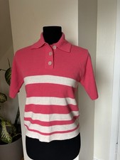 Vintage Pink Cream Stripped Sweater