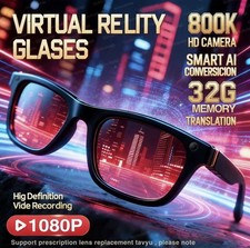 VR Smart Glasses Kamera 1080P HD Bluetooth AI...