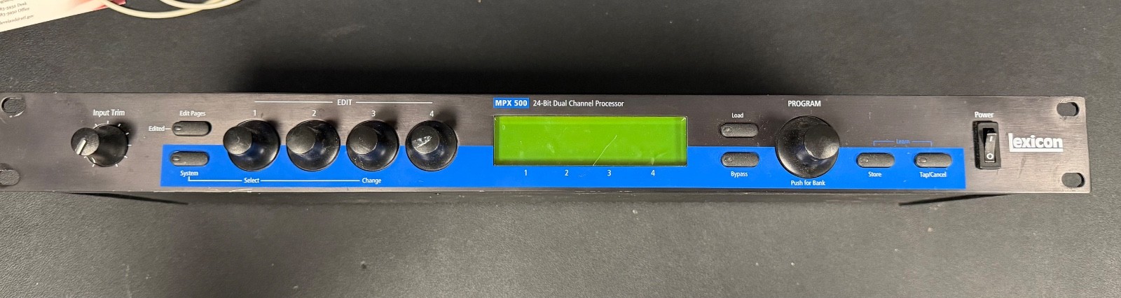 Lexicon MPX 500 24-Bit Dual Channel Multi-Effects Processor 1U Rackmount Used