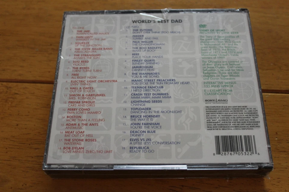 World's Best Dad 2 CD + DVD Set Complete Father's Day Songs Sport Gift Sony New Foto 2 de 2