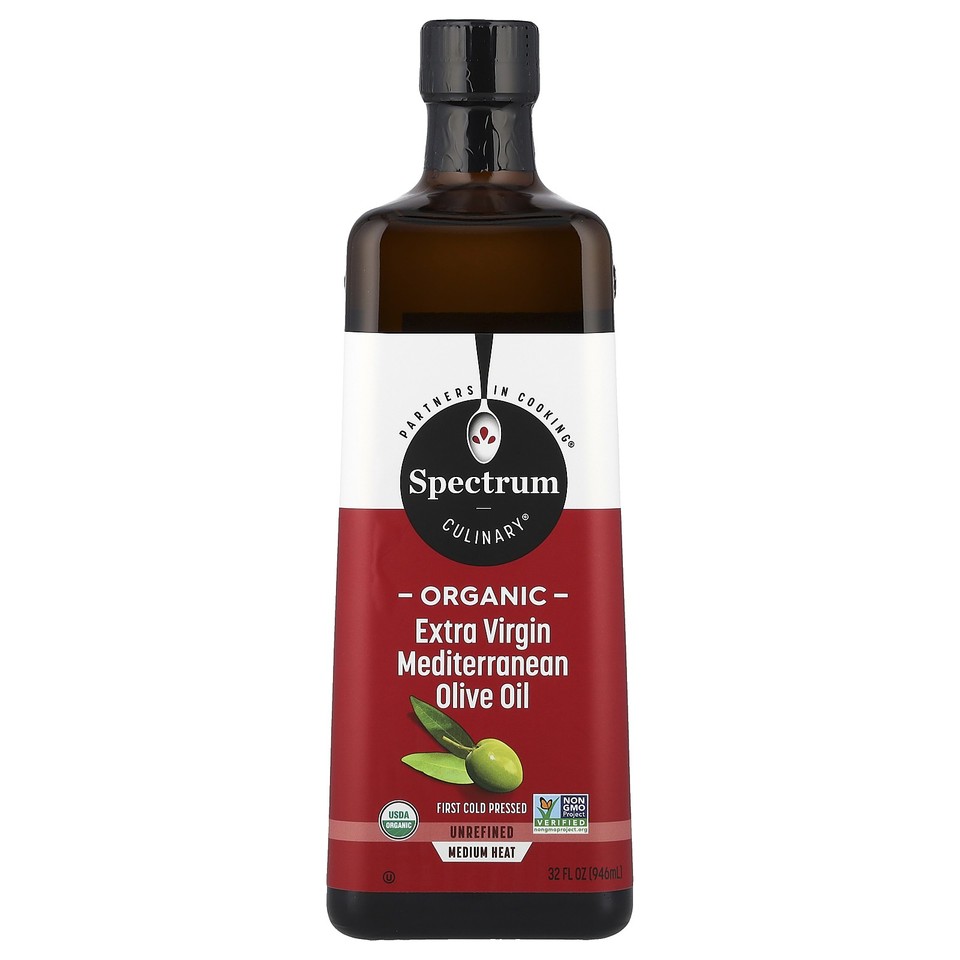 Organic Extra Virgin Mediterranean Olive Oil, 32 fl oz (946 ml)