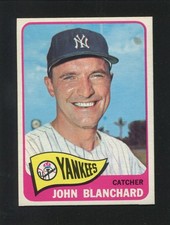 #388 JOHNNY BLANCHARD, Yankees - 1965 Topps: EX-MT, pack fresh 221779e