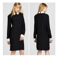 Victoria Beckham Target Women Collared Bunny Black Dress