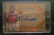 2022 Topps Tribute - Solid Gold Greats Autographs Rod Carew #GGA-RC /199 (AU)
