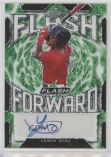 2021 Leaf Flash Flashback Forward Green 19/25 Lewin Diaz #LD1 Auto i6j