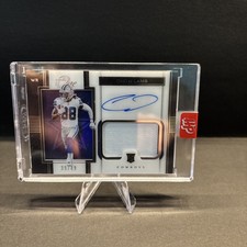 2020 Panini One - Silver Rookie Patch Autograph CeeDee Lamb /49 (AU, MEM, RC)