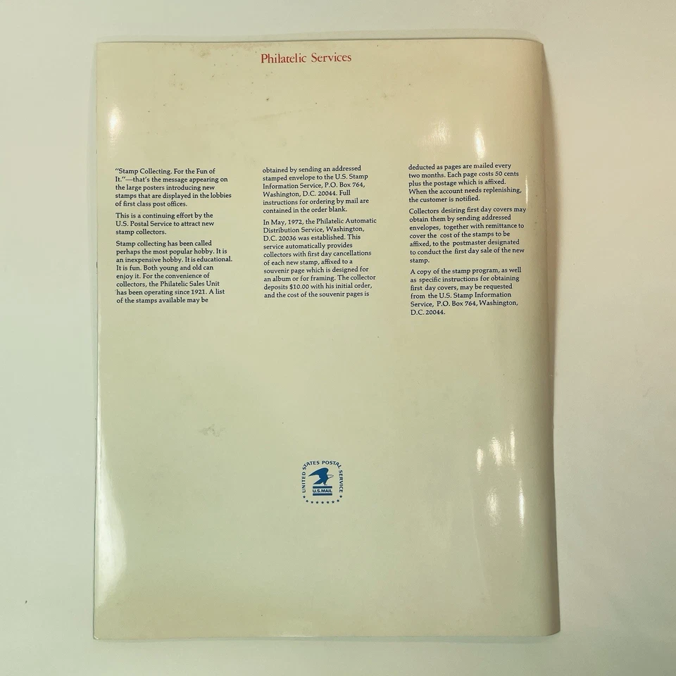 1973 USPS Souvenir Set with 33 Cent Stamps Hinged In Commemorative Folder - Image 2 of 4