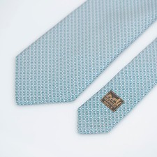 Excellent condition HERMES  accessories silk items tie paisley style mini patte