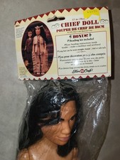 Fibre Craft 15" Chief Doll Native American Indian w Bonus Bead Kit 3211