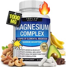 Magnesium 8-Complex  For Sleep Muscle  Bone Health  90 Caps