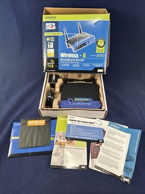 Linksys 2.4 GHZ Wireless-G Broadband Router Model WRT54G 