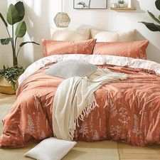 Terracotta Comforter Set Queen - Queen Size Comforter Set, 3 Pieces Cute Floral