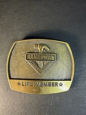 Handyman Club of America Life Member Vintage 1996 Belt Buckle