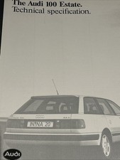 Audi 100 Avant Range Car Sales Tech & Spec Brochure January 1993