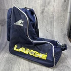 Lange Ski Boots Bag Blue Nylon Carry Strap Padded Winter Sport Vintage Navy Blue