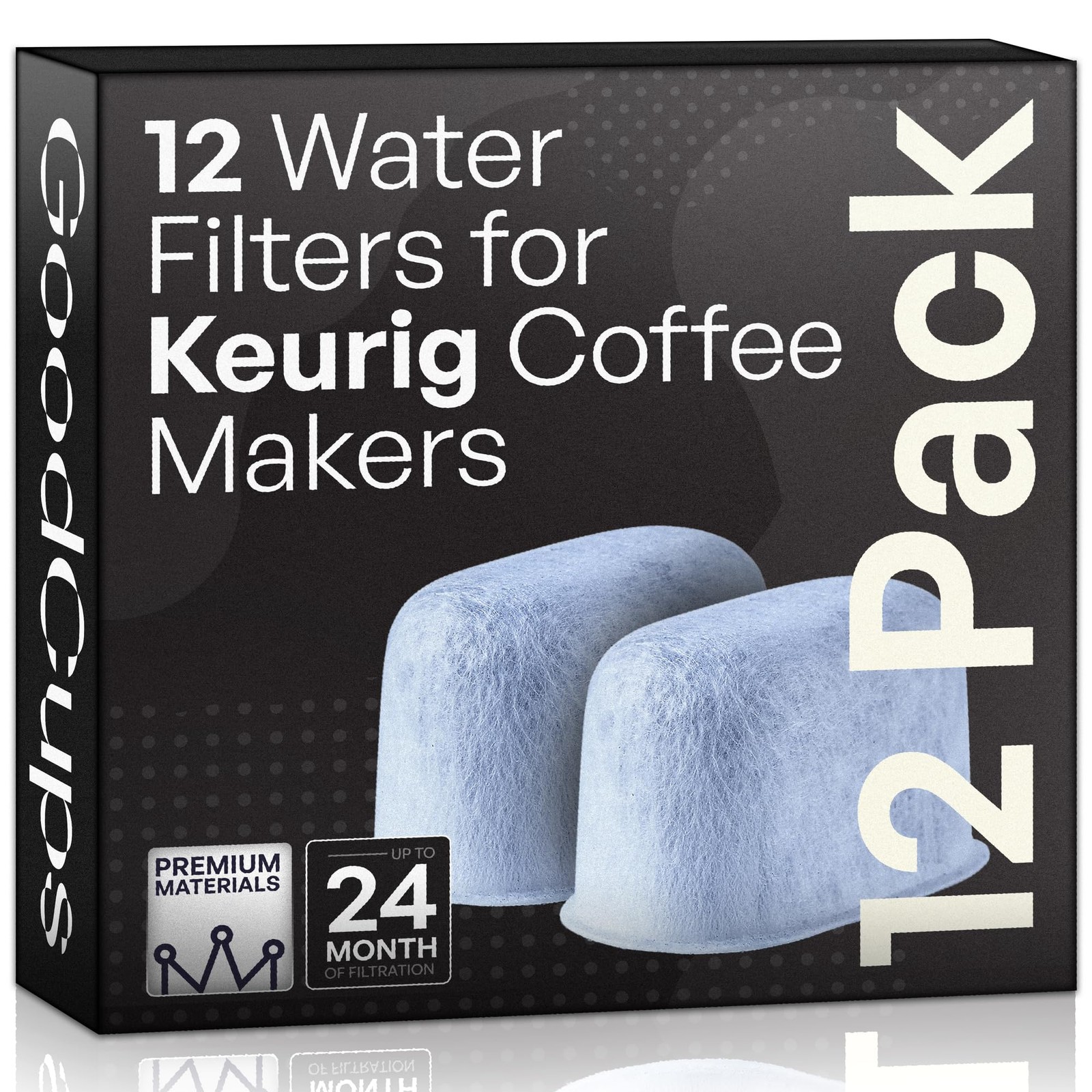Replacement - 12 Water Filters For Keurig K-mini, K-supreme,