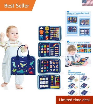 Busy Board for Toddlers - Montessori Toys Preschool Learning Activities with ...