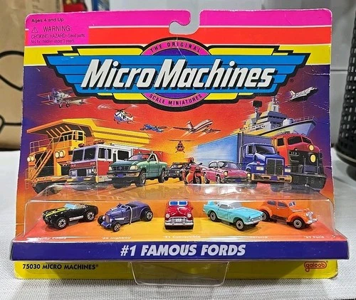 Vintage 1998 Galoob Micro Machines 75030 #1 FAMOUS FORDS MIP Matchbox Mini Cars