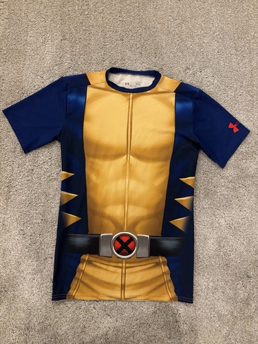 Chemise de compression Under Armour Marvel Alter Ego Wolverine X-Men homme L Heat Gear - Photo 1/10