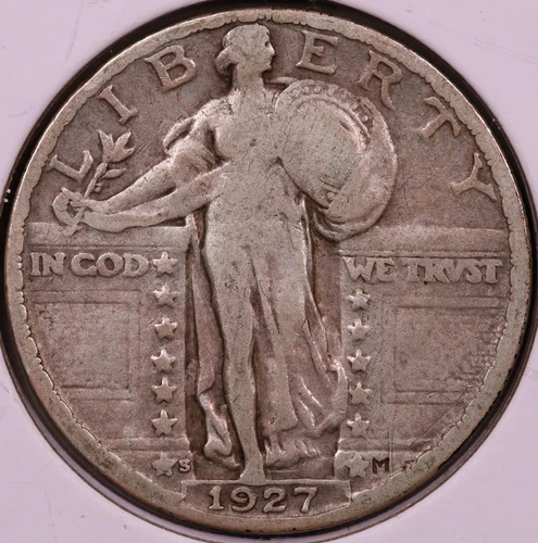 1927-S Standing Liberty Quarter VG+ ***RARE ORIGINAL BETTER DATE COIN***