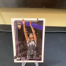 Topps 2025-26 Rookie Ace Bailey #205 Utah Jazz Base Set Basketball Card