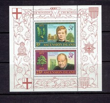 Ascension Island 1974 Scott #182a  Winston Churchill MNH