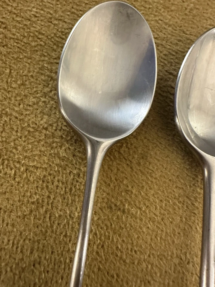 (3) ICED TEASPOONS & Sweving Fork Towle Lauffer Norway Palisander Stainless - Image 4 of 4