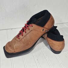 Vintage Haugen Cross Country Ski Shoes/Boots Womens Sz 40 US 8.5 Leather Norway