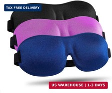 LKY DIGITAL Sleep Mask for Side Sleeper 3 Pack, Blackout 3D Eye Mask for Sleepin