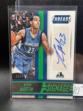 2014-15 Panini Threads Signage - #35 Kevin Martin Autograph /49 - NM+