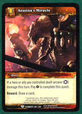 Aessina’s Miracle - War of the Elements #202/220 - World of Warcraft TCG Card