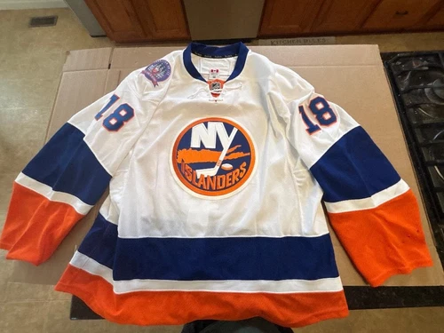 #18 Ryan Strome New York Islanders Game Worn Hockey Jersey 1972-2015 43 years