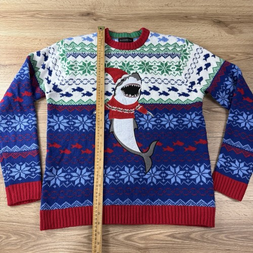 Maglione natalizio Blizzard Bay uomo medio squalo Babbo Natale - Foto 5 di 11