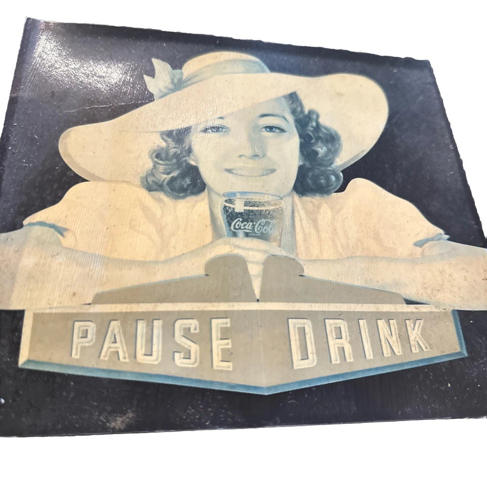 Coca Cola Perpetual Calendar With 4 Pictures Vintage (Only December) - Image 3 of 4