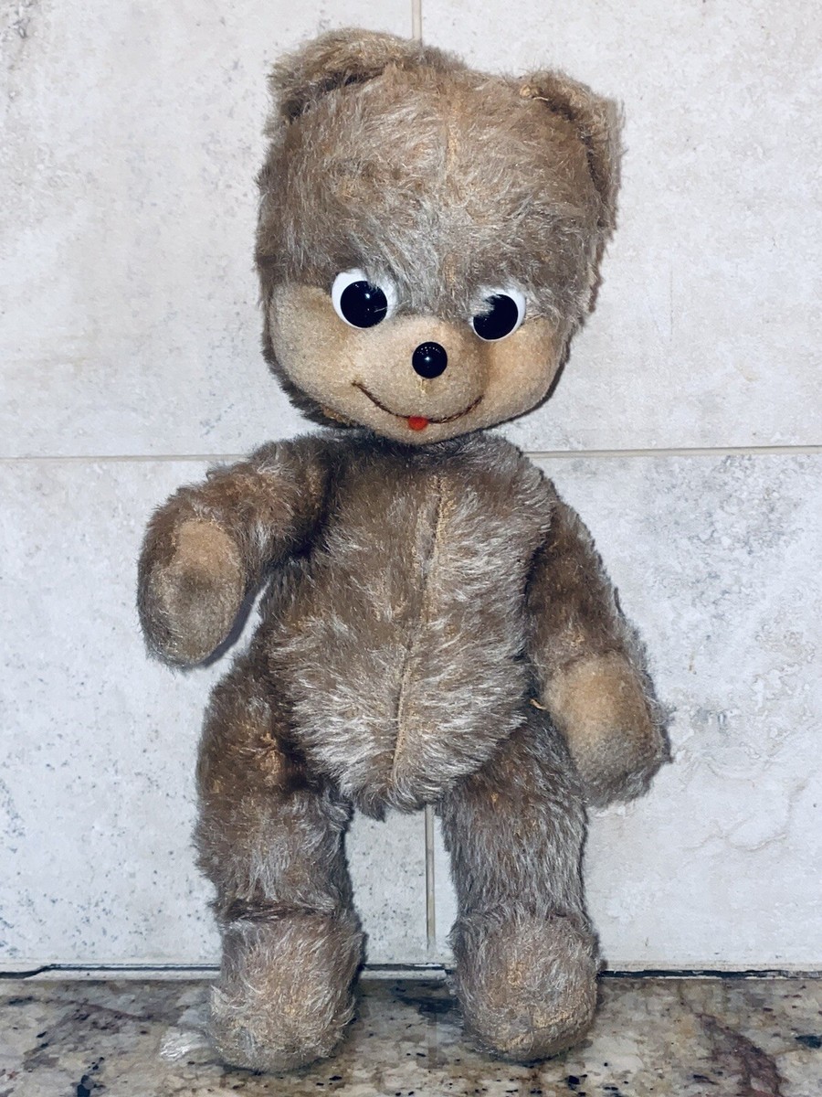 Schuco Parlo Jungbar Young Teddy Bear 1960s Mohair Stuffed Animal